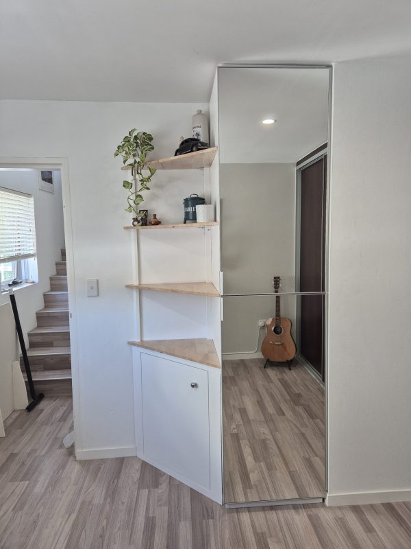 Custom-built home office cabinet