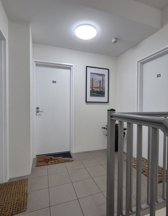 Painting of common area walls, ceiling and unit doors